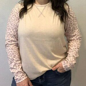 Cream Leopard Long Sleeve